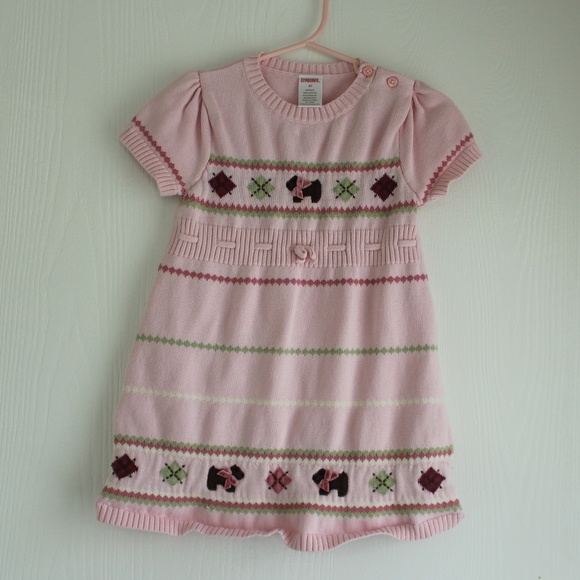 NEW Girls Pink Owl Short Sleeve Shift Dress 2T 3T 4T 5T